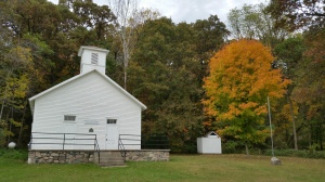 The one-room schoolhouse is open on Sundays. 