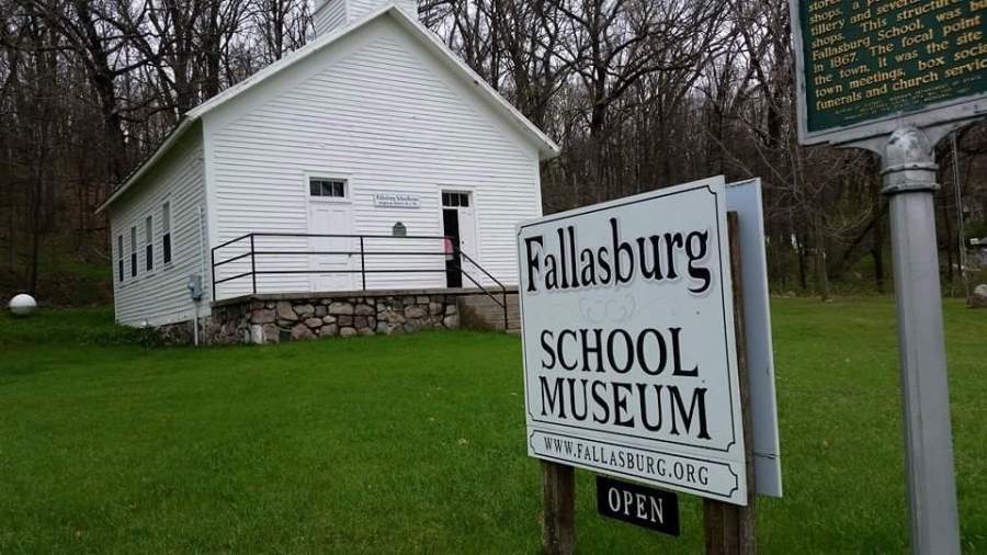 Fallasburg one-room school.